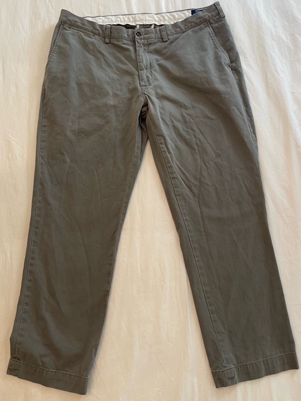 Polo Ralph Lauren Men’s Gray 100% Cotton Classic Fit Chino Pants Size 40 x 30